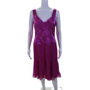 Cynthia Cynthia Steffe Womens Sleeveless Mid Calf Dress Pink Size 12